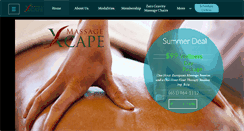 Desktop Screenshot of massagexcape.com
