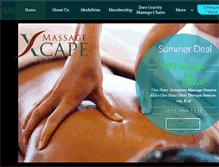 Tablet Screenshot of massagexcape.com